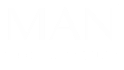 En el texto blanco sobre fondo gris claro se lee "MAN" en letras grandes, con un texto más pequeño debajo que no es claramente visible.